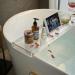 Acrylic Bathtub Tray Caddy with Non-Slip Surface and Gold Handles - Buy Online on SooperMarket.com