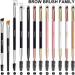 Bueart Design PRECISION Concealer brush for eyebrows Dual Ended Detail Flat Eyeliner definer Brow Brush with spoolies for eyebrow eyelash Spiral Brush Spoolie Mascara Brush - Buy Online on SooperMarket.com