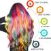 Kalolary 12 Colors Hair Chalk Comb - Temporary, Non-Toxic & Washable Hair Dye for Girls, Kids & Party - Perfect for Halloween, Christmas & Cosplay - Buy Online on SooperMarket.com