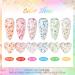 MEET ACROSS Flower Glitter Gel Nail Polish Set - 6 Pcs Diamond Sequins Jelly Gel Nail Polish Set for Nail Art Manicure - Buy Online on SooperMarket.com