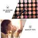 BELLIFFY 6pcs Eye Shadow Brush Makeup Eyeshadow Big Sequined Eyeshadow Brush Transparent Plastic Handle - Buy Online on SooperMarket.com