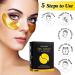 24K Gold Eye Mask - Anti-Aging Hydrolyzed Collagen Patches for Puffy Eyes Dark Circles & Wrinkles - 16 Pairs - Buy Online on SooperMarket.com