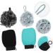FRCOLOR 2 Sets Bath Set for Men - Body Scrub, Scrubber, Loofahs, Exfoliating Pad, Shower Gloves, Bubble Making Net - Bathroom Supplies for Clean and Refreshed Skin - Buy Online on SooperMarket.com