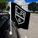 Rico NHL Kings - LA Background 'Shield Logo' Car Flag  Black (8 x 1) (FG7105) - Buy Online on SooperMarket.com