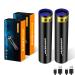 DARKBEAM UV Torch 365nm Black Light Wood's lamp USB Rechargeable Blacklight LED Ultraviolet Flashlight Mini Portable Detector for Pet Urine Fluorescent Resin Curing Leak Detection 2-Pack