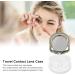 Contact lens case contact lens container plastic material convenient practical safe protection mirror appearance for individual use Gold - Buy Online on SooperMarket.com
