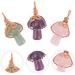 EXCEART 6 pcs Crystal Mushroom Pendant mini keychain miniature mushrooms mini crystals mushroom charms cute 3.3x1.5cmx5pcs Assorted Colorx5pcs - Buy Online on SooperMarket.com