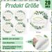 20 Vintage Disposable Fish Eucalyptus Green Napkins for Baby Party & Communion | Ideal Table Decoration | 3-Ply Quality - Buy Online on SooperMarket.com