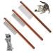 3 PCS Flea Comb for Cats Cat Flea Comb Fine Toothed Pet Comb Beauty Set Comb Set for Removing Floating Hair And Tear Stains Stain Remover Combs Fine Tooth Grooming Removal Tool