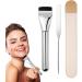 Teksome Foundation Makeup Brush - Flat Head Concealer Foundation Brush Smooth Application Makeup Tool for Travel Business Trip Home Dormitory - Buy Online on SooperMarket.com