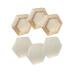 6 Pack Unfinished Wood Canvas Boards for Painting 4x4.6 in Hexagon Wooden Panels for Crafts