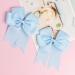 2 Pack 6 inch Bow Hair Clips Large Hair Bow Hair Barrette Clips for Women Girls Blue Hair Bow Light Blue - Buy Online on SooperMarket.com