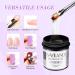 Saviland UV Gel Kit - 2 Pieces Clear & Light Pink Nail Extension & Repair Gel 3.53 oz with Nail Brush & Shapes - Large Capacity Soak-Off UV Gel Set for Perfect Nails - Buy Online on SooperMarket.com