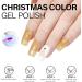 AILLSA Christmas Gel Nail Polish Set Red White Dark Green Gel Polish with Base and Top Coat Red Gold Sparkle Nail Polish Gel Soak Off U V Gel Winter Colors Starter Kit for Christmas Gifts A8-christmas Set - Buy Online on SooperMarket.com