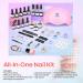 Modelones Gel Nail Kit - 12 Colors Pink Polish Set with 48W Lamp & Top Coats - Buy Online on SooperMarket.com