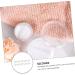 BELLIFFY 10 Pcs Transparent Powder Box Foundation Powder Case Loose Powder Holder Moisturizer Plastic White - Buy Online on SooperMarket.com