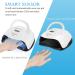 BOLASEN UV LED Nail Lamp 80W - Fast Dryer for Gel Polish - Professional UV Light with 4 Timers - Auto Sensor - Home & Salon Use - Gift for Women - SUNX Plus Nail Lamp - Buy Online on SooperMarket.com