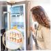 KOMBIUDA Box Egg Carton Eggs Deviled Egg Tray with Lid Kitchen Egg Container Side Door Refrigerator re-usable White 22.3X10.1X8.9CM - Buy Online on SooperMarket.com