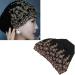 Soft Vintage Black Turban Head Wrap - Comfortable Embroidered Hair Turban for Everyday Use - Ideal Gift - Buy Online on SooperMarket.com