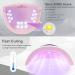 LKE 72W UV LED Nail Lamp with LCD Display | 3 Timer Settings | Gel Nail Polish Curing Dryer - Pink - Buy Online on SooperMarket.com