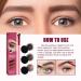 4D Hair Stroke Brow Stamp Brush Set with Mini Eyebrow Cream - Dark Brown - Buy Online on SooperMarket.com