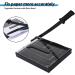 ISDIR Paper Cutter Guillotine  12 Inch Paper Cutting Board  12 Sheets Capacity  Heavy Duty Metal Base  Dual Paper Guide Bars  Professional Paper Cutter and Trimmer for Home  Office (12'' Black) - Buy Online on SooperMarket.com