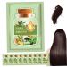Hair Dye 10 PCS Natural Hair Dye Long-lasting Refreshing 30ml Bubble Hair Dye Plant Extract Bubble Hair Shampoo for Grey Hair Color Women Home Salons (Black Teal)