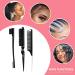 Hair Styling Comb Wax Sticker Set with Edge Brush for Women - 5pcs - Buy Online on SooperMarket.com