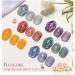 MEET ACROSS Jelly Gel Nail Polish Set - 6 Morandi Colors for Salon Gel Manicure and DIY Nail Art (Gray, Purple, Yellow) - Buy Online on SooperMarket.com