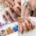 12 Grids Nail Foils Holographic Glitter Sequins - Gold/Silver Mirror Effect Confetti for DIY Manicure - Women/Girls Nail Art Flakes - Buy Online on SooperMarket.com