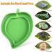 2Pcs Tortoise Water Bowls Reptile Feeding Dish Leaf Shape Reptile Food Water Bowl Feeding and Water Dish Reptile Accessories Tortoise Water Dish Tortoise Cage Accessories - Buy Online on SooperMarket.com