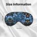 Blue Christmas Snowflake Print Double-Sided Eye Mask Soft and Light Blocking for Enhancing Sleep Quality - Buy Online on SooperMarket.com