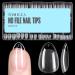 TOMICCA Short Almond Nail Tips 504Pcs Soft Gel Nail Tips 12 Sizes Pre-Shaped Half Matte Fake Clear Gelly Tips Press on Acrylic Nails for Nail Extension DIY Nail Salon