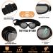 SlowTon Small Dog Helmet & Goggles Set - UV Protection Dog Sunglasses & Motorcycle Helmet for Safety Riding, Adjustable Belt & Ear Holes - Black - Buy Online on SooperMarket.com