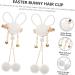 Amosfun 1 Pair Bunny Hairpin Kids Decor Baby Decor Rabbit Ear Headbands Plush Hairpins Pearl Hair Ties Pearl Hair Pin Retro Decor Pompom Hair Tie Vintage Metal Plush Ball Miss - Buy Online on SooperMarket.com