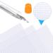 Clear Plastic Mesh Canvas Sheets Set with Large Eye Stitching Needles for Embroidery Craft - 8 Pieces in Various Sizes - Buy Online on SooperMarket.com