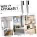 STOBAZA 2pcs Metal Coat Hanger Over The Door Hanger Towel Hanger Bathroom Shower Door Bathroom Door No Nails 17x3cm Silver - Buy Online on SooperMarket.com