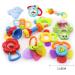 WISHTIME 11PCS Baby Rattles Teethers for Newborn Toys - Hand Development Rattle Toys and Giant Bottle - Gifts for Infants 0-12 Months (Blue) - Buy Online on SooperMarket.com