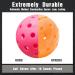 Vvinca Pickleballs 6 Pack - USAPA Approved, Outdoor Pickleball Balls with 40 Holes, Double Tone Luminous Colors (Green/Blue/Pink/Tangerine/Yellow), Bubblegum Pink - 6 Pack - Buy Online on SooperMarket.com
