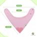 Set of 4 Baby Bandana Teething Bibs with Silicone Teether - Solid Pink Colors - Buy Online on SooperMarket.com