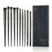 Eyeshadow Brush Set Jessup Eye Makeup Brushes Professional 10Pcs Blending Brush Eye Shadow Liner Brush Crease Brush Duo-end Brow Brush Elegant Black T337