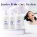 MONAT Junior 3-in-1 Hair Care System for Kids - Gentle Shampoo Conditioner & Detangler | 8 fl. oz./6 fl. oz. - International Shipping - Buy Online on SooperMarket.com