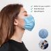 NU R Disposable Face Mask 3Ply Mask with Filter Layer and Elastic Earloop Retail 50pcs/box BLUE 200PCS - Buy Online on SooperMarket.com