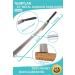 12 Long Metal Shoe Horn for Men, Women, Kids, Seniors - Heavy Duty Stainless Steel with Silicone Lanyard - Grey 12 Inch - Buy Online on SooperMarket.com