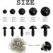 240PCS Black Safety Eyes for Amigurumi & Crafts - Sizes 6mm to 14mm - Doll Eyes with Washers for Crochet, Toys, Stuffed Animals - Buy Online on SooperMarket.com