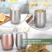 Telanks Mate Becher - 340ml Double-Walled Insulated Stainless Steel Mate Cup with Straw & Brush | Perfect Yerba Mate Mug (Silver) - Buy Online on SooperMarket.com
