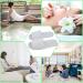 KabinChiu 6 Pairs Disposable Spa Slippers White - Universal Size for Hotel, Home, Nail Salon - Non-Slip Open Toe Design for Women and Men - Buy Online on SooperMarket.com