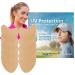 Teksome Sun Protection Face Patch - 5pair Facial Sunscreen Patch Comfortable UV Facial Patches Portable Clear UV Protection Face Patch for Outdoor