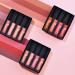 4 Pieces Waterproof Matte Liquid Lip Gloss - Non-Stick Durable Lipstick for Makeup Lovers | #01 - Buy Online on SooperMarket.com