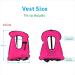 SOLY Inflatable Snorkel Vest Adult | Adjustable Light Snorkeling Jacket for Diving & Water Sports Safety - Pink Kid Size - Buy Online on SooperMarket.com